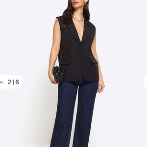 NWT V-neck oversized vest coat